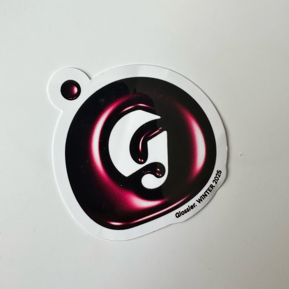 Glossier seasonal sticker 🖤🍒
